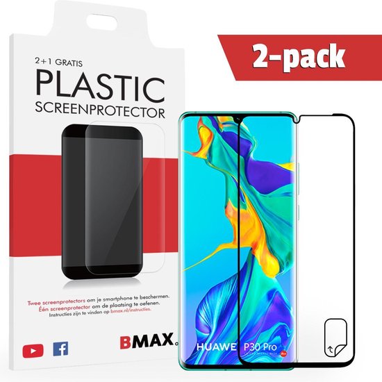 2-pack BMAX OnePlus 7 Pro Screenprotector / Full Cover Beschermfolie /  Ultra Clear PET... | bol.com