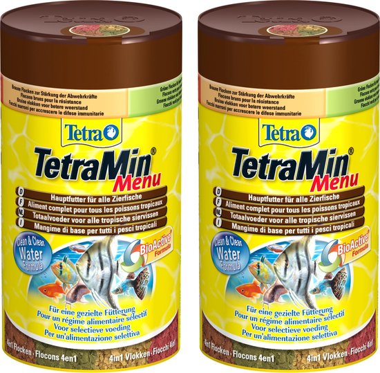 Tetra - Aquarium Visvoer - Menu 4-in-1 - 250ml - 2 Stuks