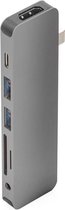 Hyper Solo Hub 7 in 1 voor Macbook & USB-C devices - Space Grey
