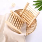 Set van 2 houten zeephouders - Bamboe zeepbakjes