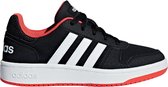 adidas Hoops 2.0 K Jongens Sneakers - Core Black/Ftwr White/Hi-Res Red S18 - Maat 36