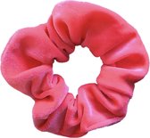 Kraagjeskopen.nl Chouchou Velours NEON rose Accessoires pour cheveux élastiques pour cheveux - 1 pièce
