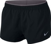 Nike W Elevate Trck Short 3In Sportbroek Dames - Black/Gunsmoke - Maat XL