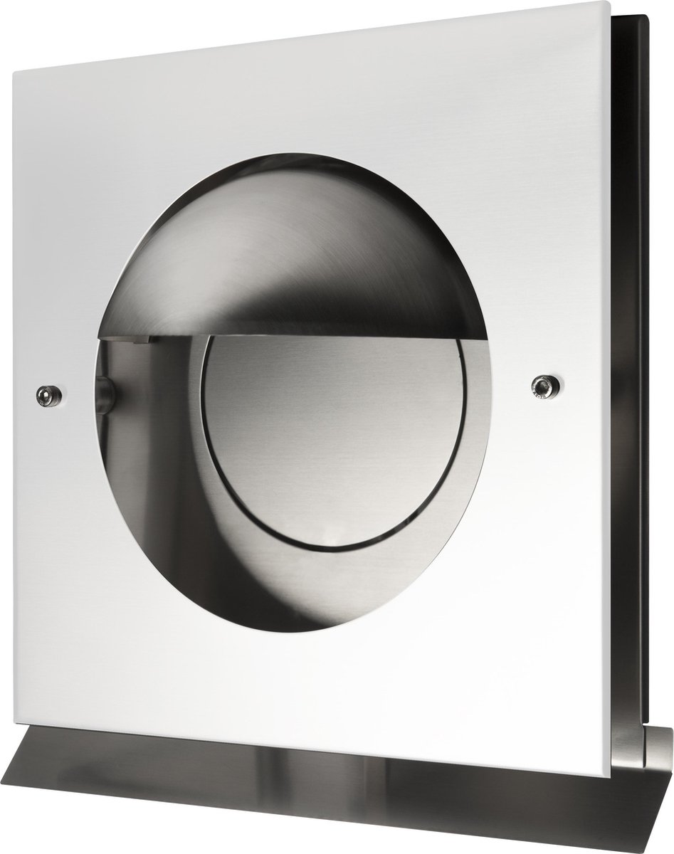 Opbouw uitblaas ventilatierooster Ø 125 mm wit (RAL9010) met geïsoleerde terugslagklep