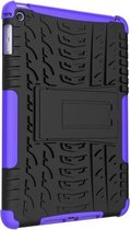 GadgetBay Bandprofiel hoes grip kickstand TPU kunststof iPad mini 4 5 Case - Paars