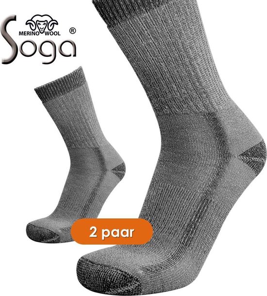 DANISH ENDURANCE Wandelsokken, Lichtgewicht Merino Wollen Zomer Wandelsokken, Anti-Blaar, Unisex, 1 Paar, Lichtgrijs, 43-47