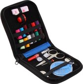 Kit de couture complet avec fil, aiguilles, ciseaux, boutons, ruban à mesurer, etc. - Kit de couture de voyage pratique