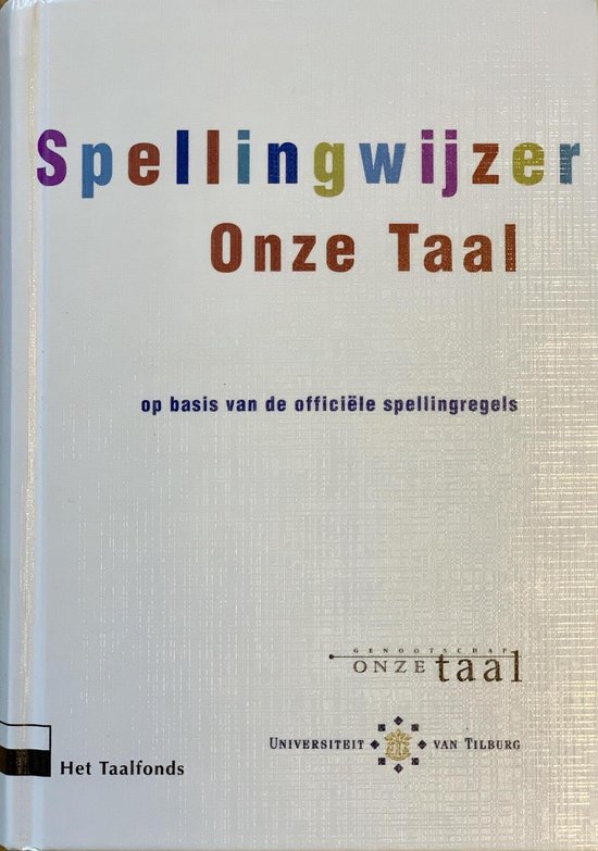 Spellingwijzer Onze Taal - cover