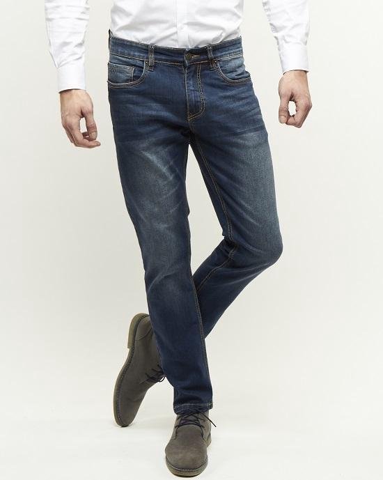 247 Jeans Palm S07 Sablé Moyen Bleu-31-32