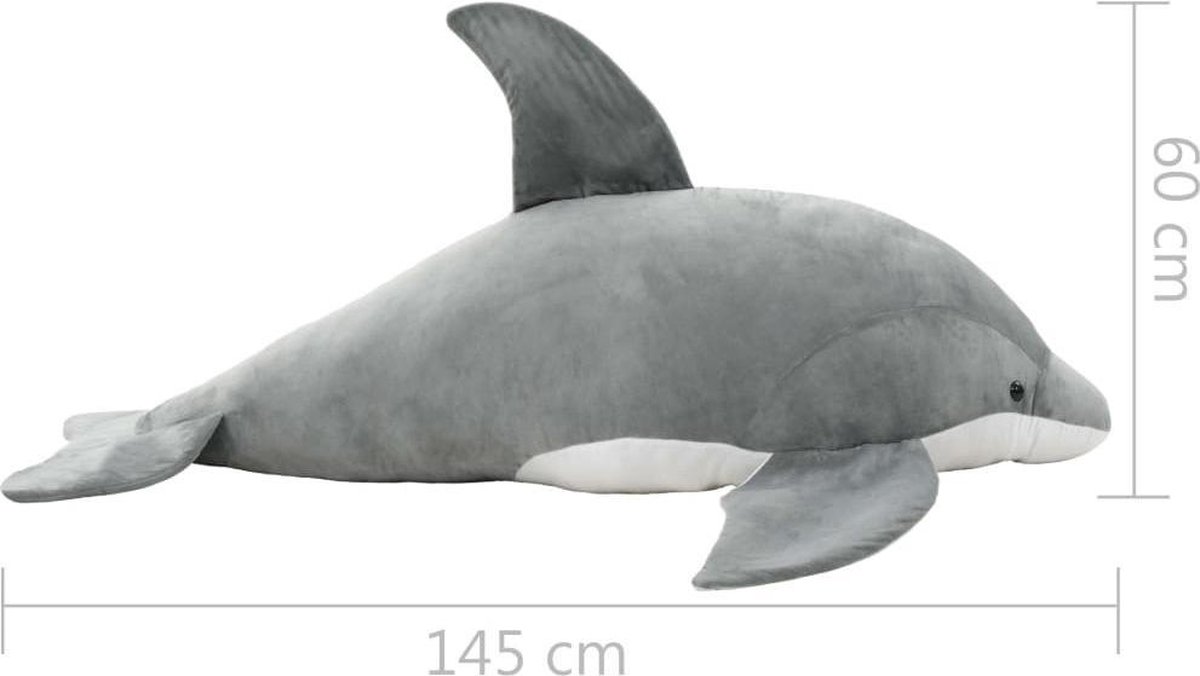 Toestemming Bloeden tafel Grote XL Knuffel Dolfijn Pluche 145x60cm - Dolfijn Speelgoed - Dolfijn  knuffels -... | bol.com