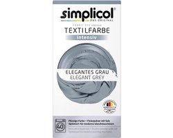 Simplicol Textielverf Intens - Wasmachine Textielverf - Elegant Grey - 1 stuk