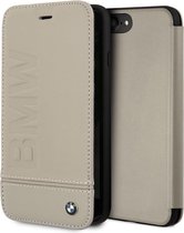 iPhone 8 Plus/7 Plus/6s Plus/6 Plus Bookcase hoesje - BMW -  Beige - Leer