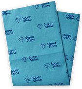 Super Shine microvezel schoonmaakdoek - xlarge - 50 x 35 cm - wasbaar - super sterk - hygiënisch