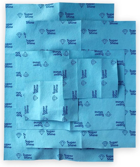 Lingettes nettoyantes hygiéniques SuperShine - paquet complet - 4 pièces - lavables