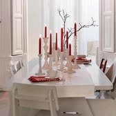 100 stuks blauwe dinerkaarsen 245/23 (8 uur)