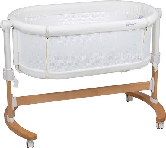 BabyGO Co Sleeper Wieg met schommelfuntie Amila Creme