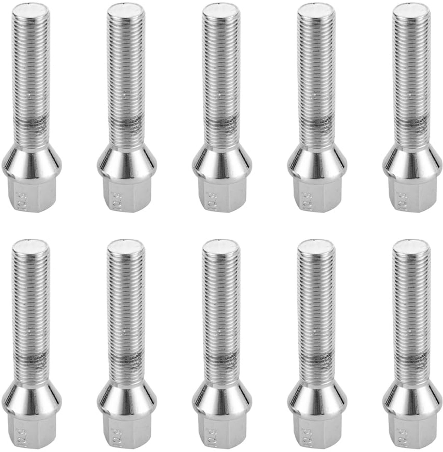 Wielboutset 10 Stuks - Conische Wielbouten M14x1,5 - Vervangende Stalen Wielbouten - Lichtmetalen Velgen - Duurzaam en Anti-corrosie - Hoogwaardig Vakmanschap - Wielmoeren