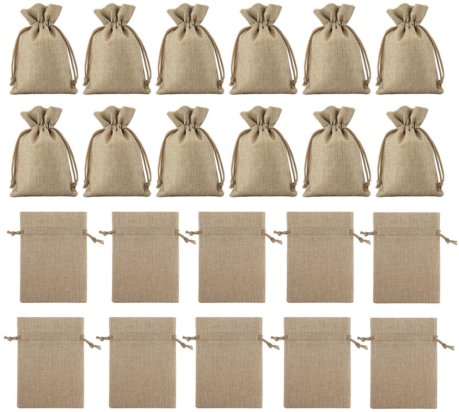 Jute Gift Bag met Trekkoord voor Cadeaus en Sieraden