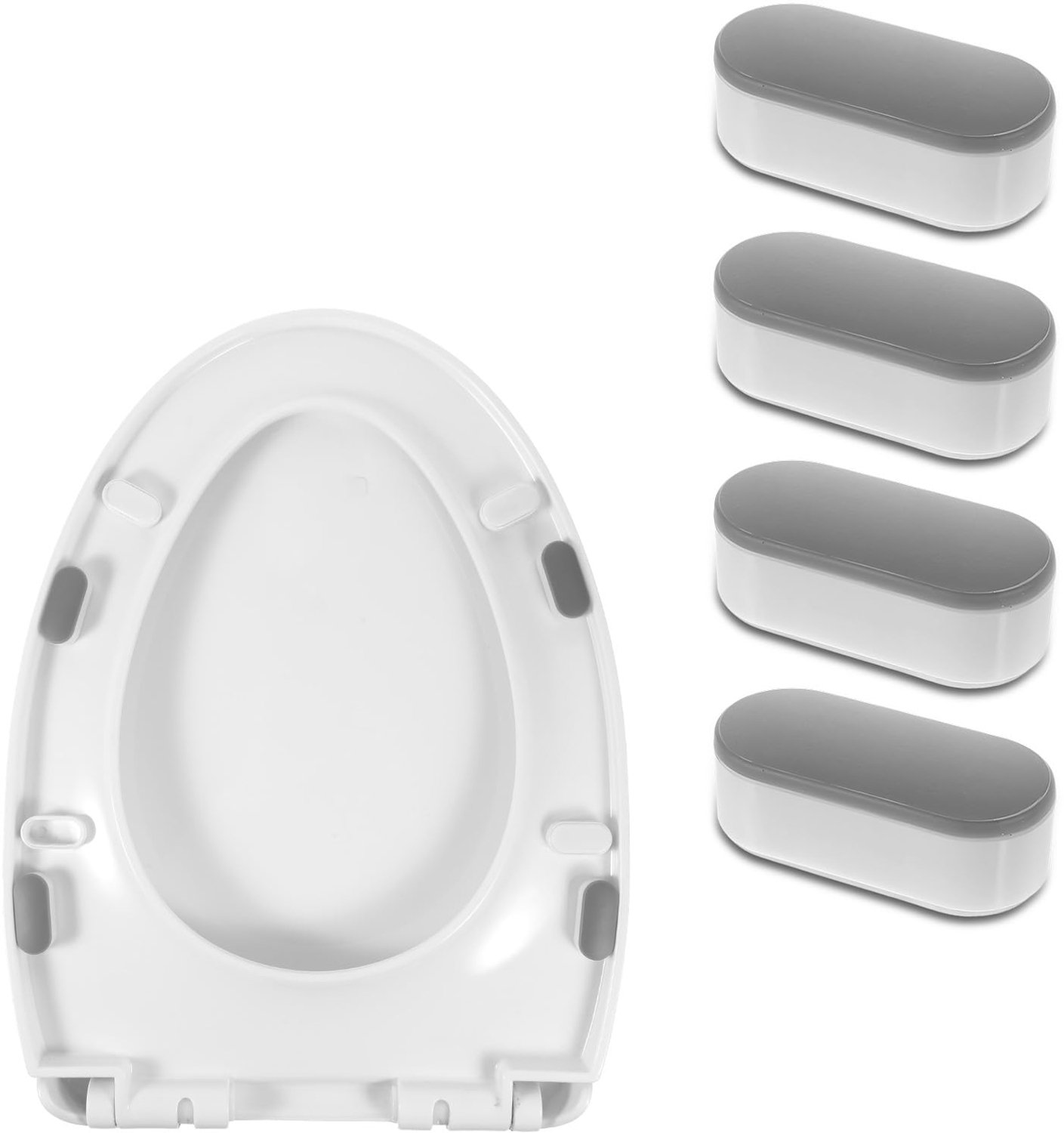 Set van 4 Toiletzitting Bumpers voor Geluidsreductie