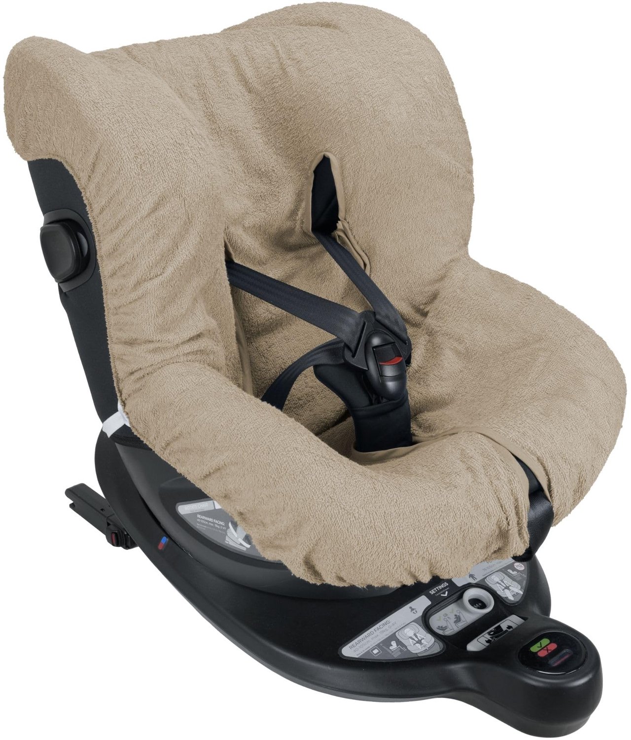 Zachte Universele Kinderstoelhoes - Beige Katoen met Bandjes