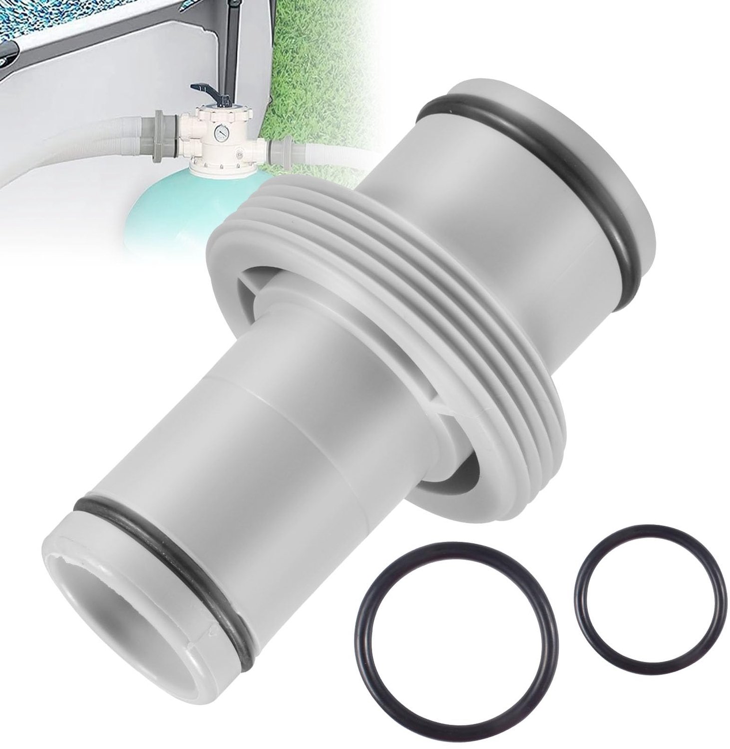 Slangverbinder voor Zwembadslangen 32mm naar 38mm