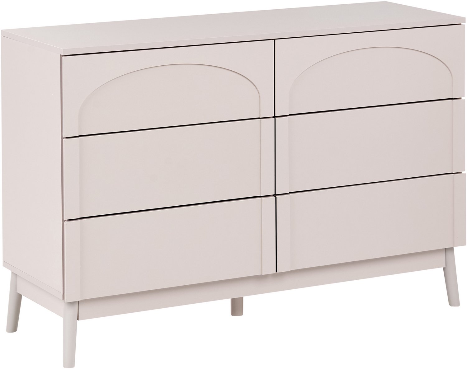 Beliani BOULIA - Ladekast 6 lades - Lichtbeige - Vezelplaat