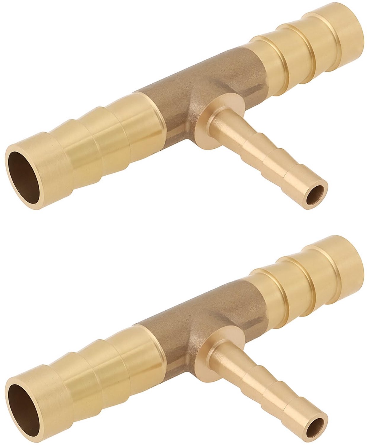 Slangfitting T-vormig 3-Weg Reducer - 8mm/4mm/8mm - Aansluiting voor Lucht/Water/Brandstof/Olie - Schokbestendig - 51mm x 29mm - Antislip Weerhaken - Slangconnector