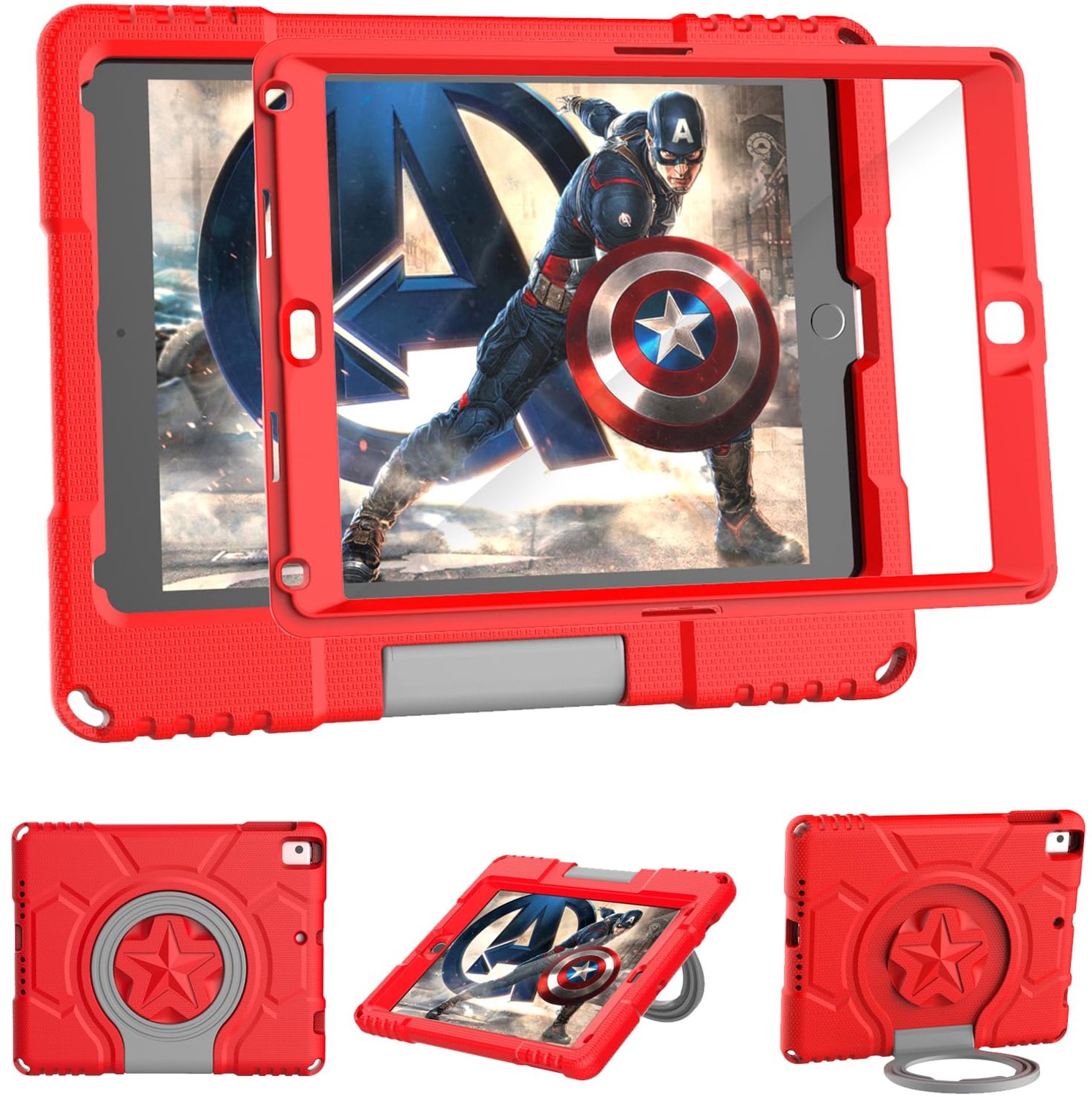 Lichtgewicht Schokbestendige iPad Air Case met Ingebouwde Schermbeschermer