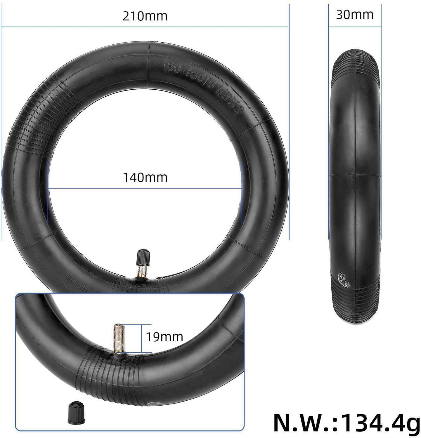 9 x 2.3 Vervangingsbanden voor NIU KQi1/KQi1 Pro E-Scooter – foto 2