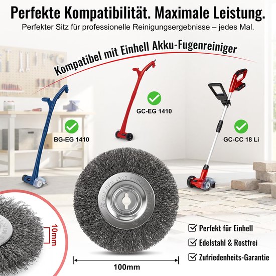 2-Pack Premium Roestvrijstalen Borstels voor Kitreinigers — afbeelding 5
