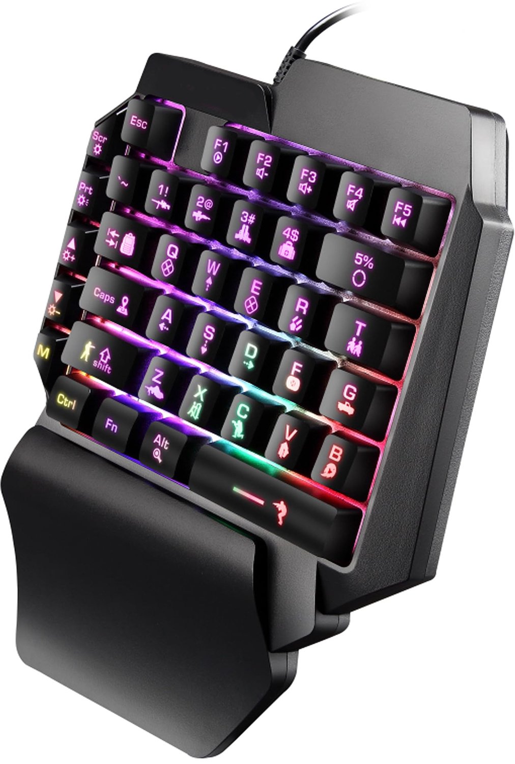 Compacte Gaming Toetsenbord met RGB Verlichting