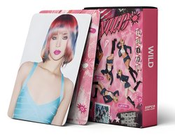 KPOP 55pcs/box KATSEYE WILD Photocard Pink Box (Fotokaarten)