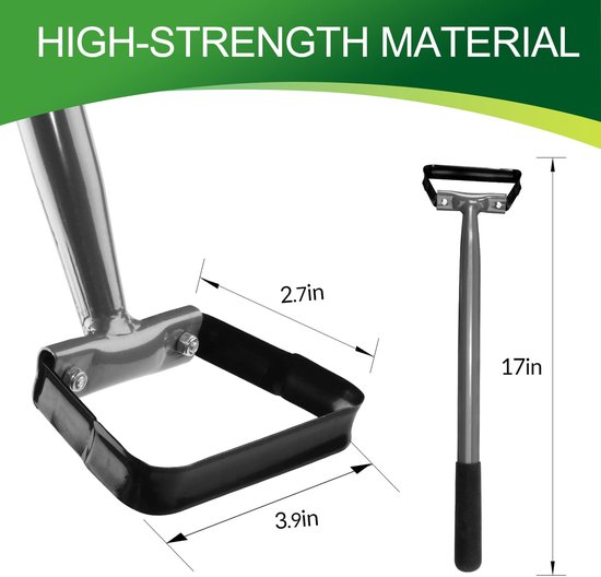 Mini Tuinhark met Ergonomische Handgreep voor Onkruidverwijdering — afbeelding 2