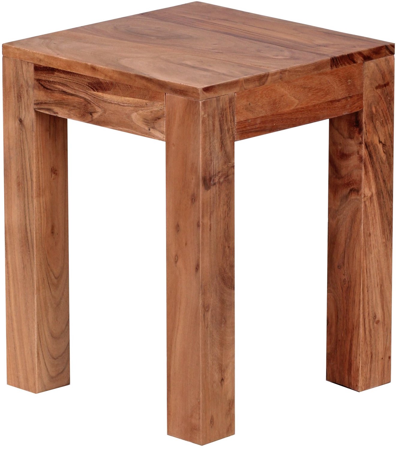 Cosmo Casa Bijzettafel - Massief acaciahout - 35 x 35 x 45 cm Bruin