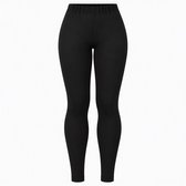 Thermo Legging Dames Zwart XXL – Extra Warme Winterlegging met Fleecevoering – Hoge Taille Stretch Legging