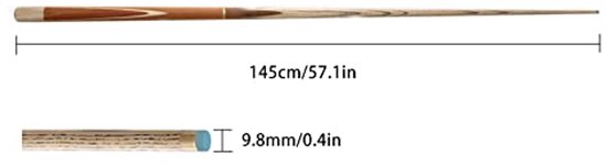 Professionele Poolkeu - Hoogwaardige as - 145cm — afbeelding 2