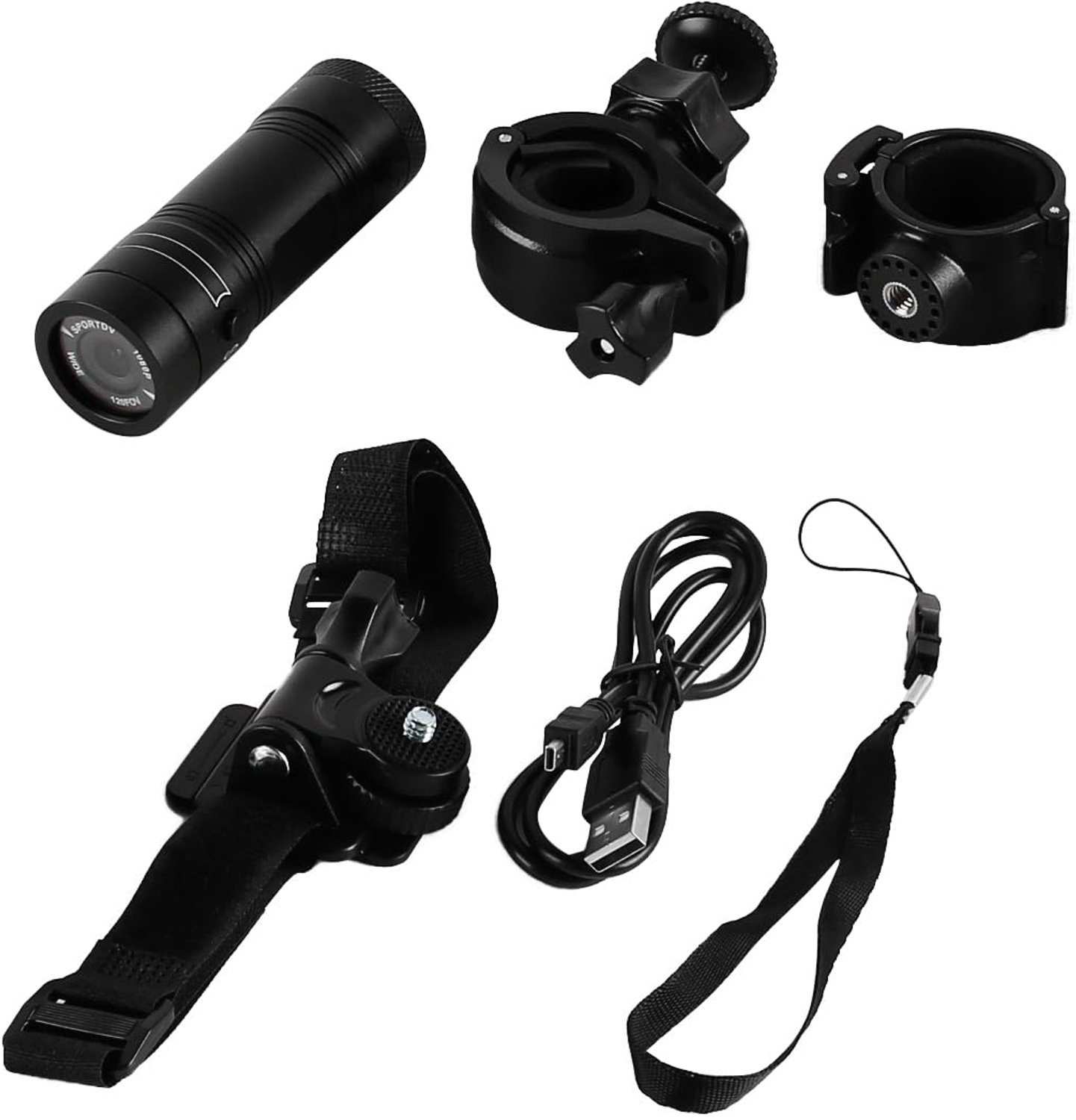 Sportcamera 1080P Hoge Definitie - Actie Camera - Waterdicht - Draagbaar - Lichtgewicht - 120 Graden Kijkhoek - Actiecamera