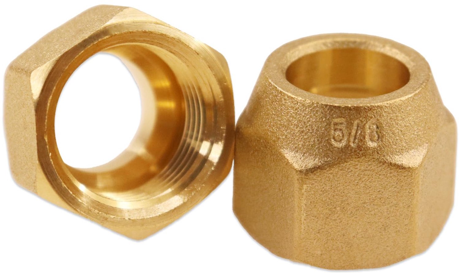 Wartelmoeren 5/8 inch - Messing - 2 stuks