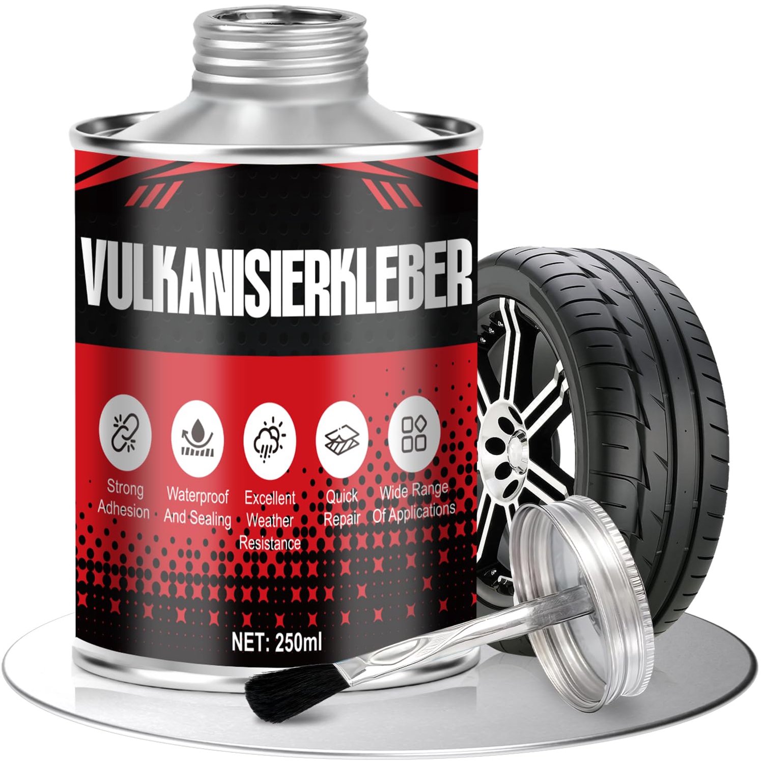 Vulcaniserende Lijm voor Banden, 250ml