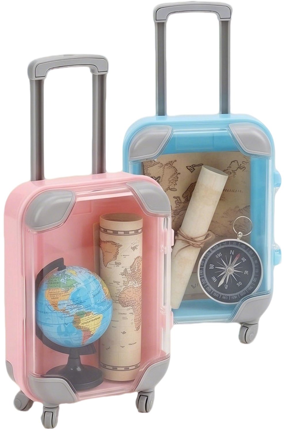 Set van 2 Mini-Cadeaukoffers voor Creatieve Verpakkingen