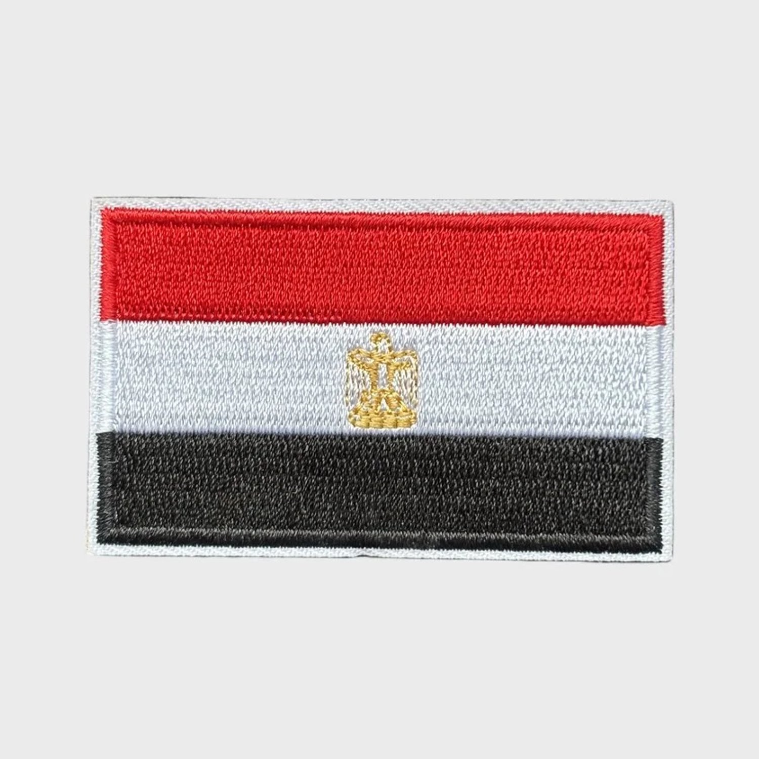 Patchy® – Egyptische vlag Strijk Embleem Patch 6.5 x 4 cm