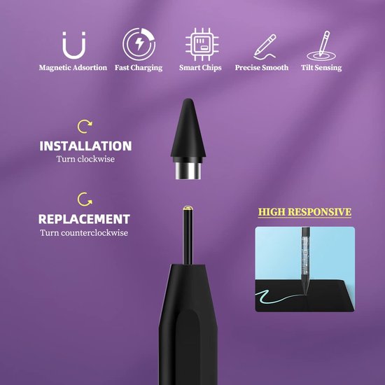 Universele Capacitive Stylus Pen voor Touchscreens — afbeelding 5