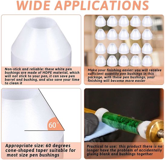 Set van 20 Non-Stick Pen Bushings voor Pen Afwerking — afbeelding 5