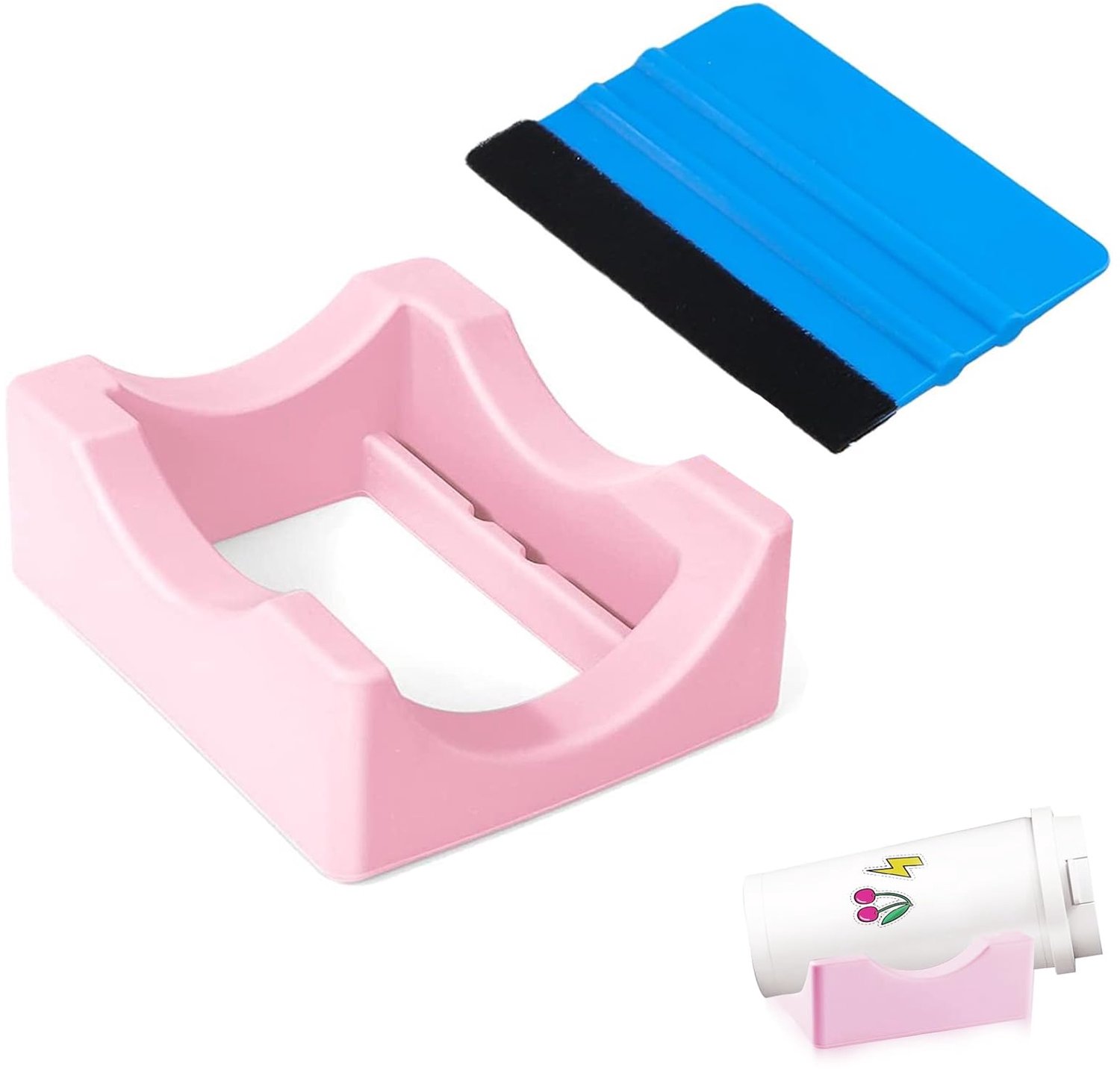 Silicone Kophouder voor Creatief Gebruik - Klein en Handzaam met Geïntegreerde Schraper