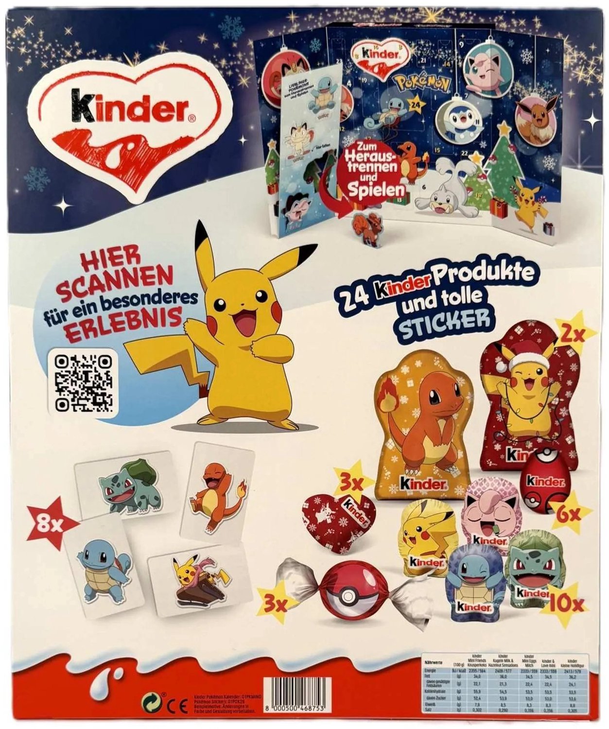 Kinder Chocolade adventskalender Pokemon – foto 2