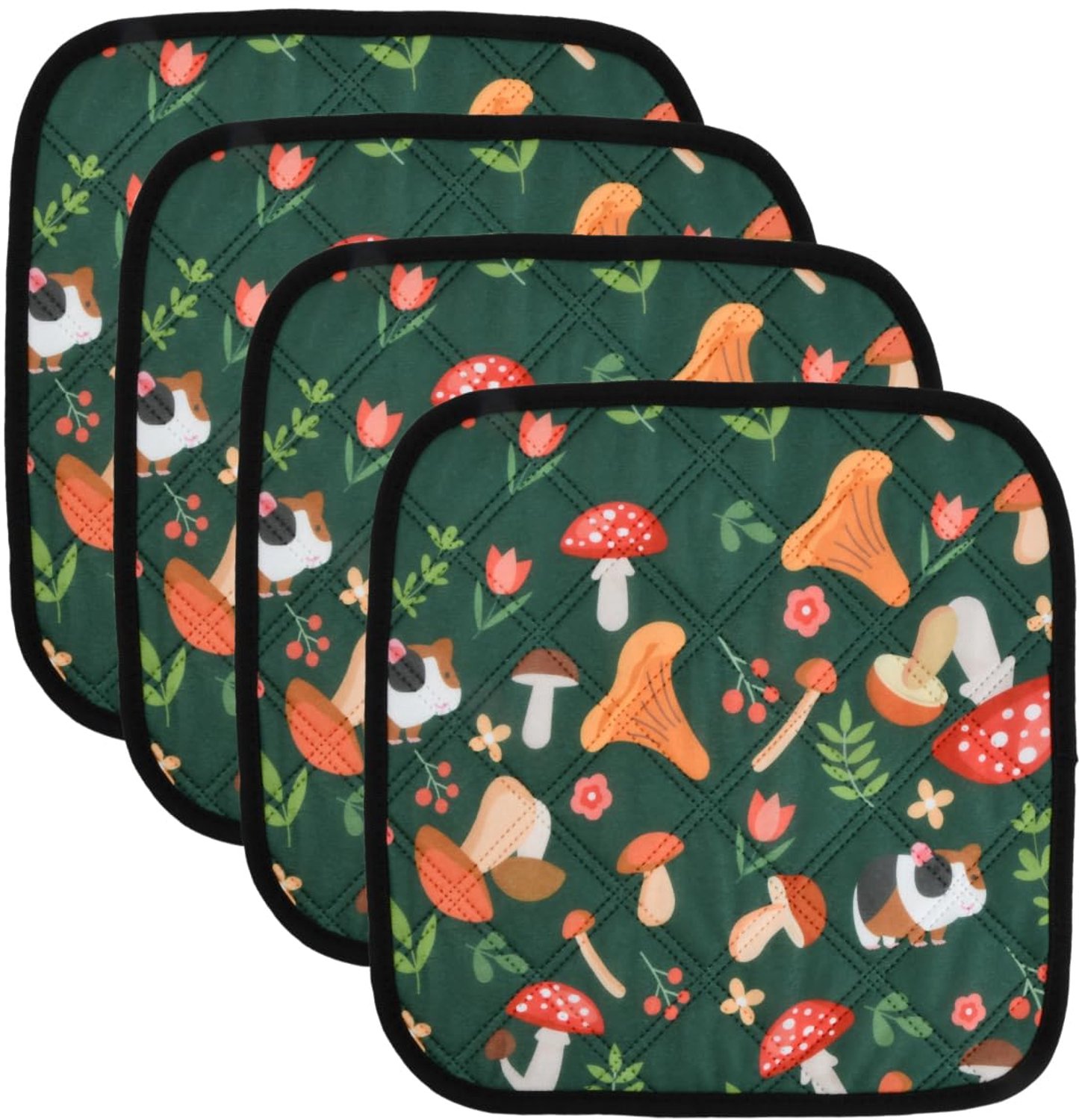 Set van 4 Herbruikbare Puppy Pads, Waterdicht en Sneldrogend