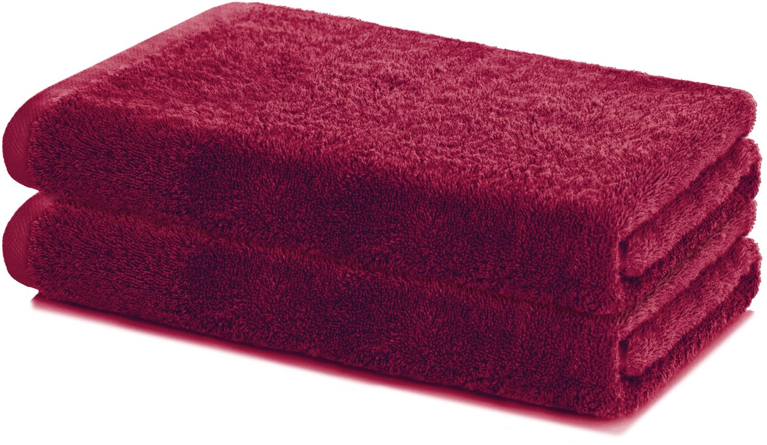 Set van 2 Douchelakens 60x120 cm - Bordeaux