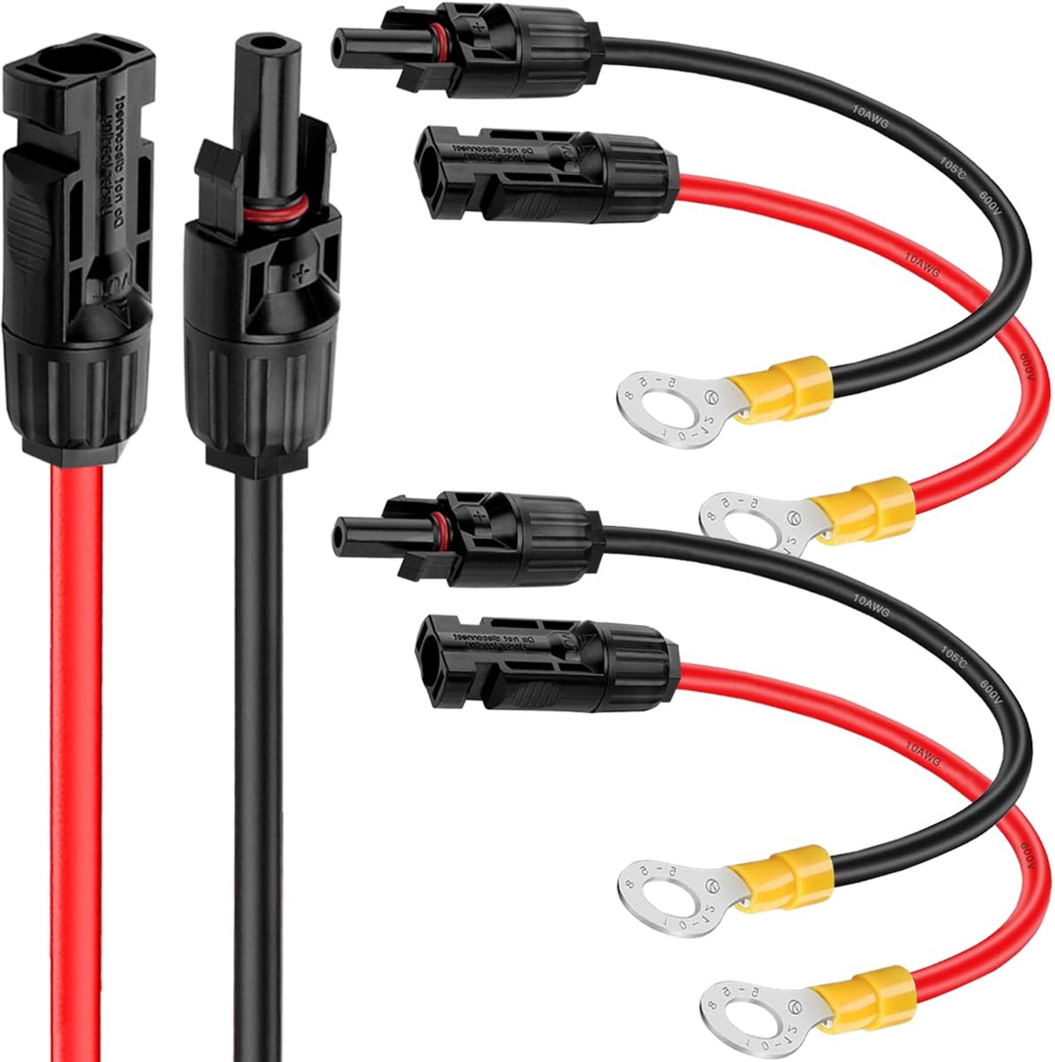 O Ring Kabel voor Zonnepaneel - 10AWG Adaptor voor Solar Charge Controller en Inverter