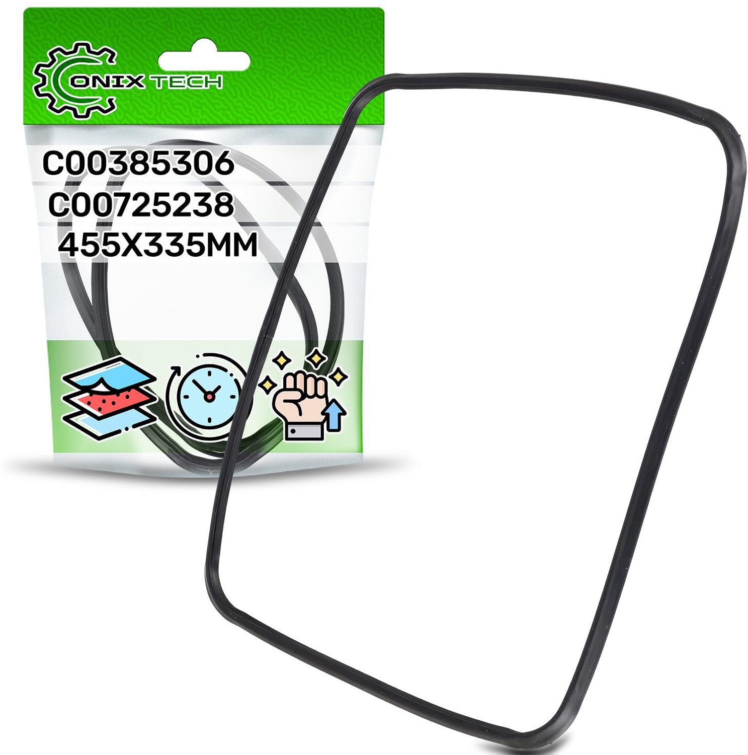 Rubber Seal voor Oven met Originele Codes 481010846713 en 488000725238