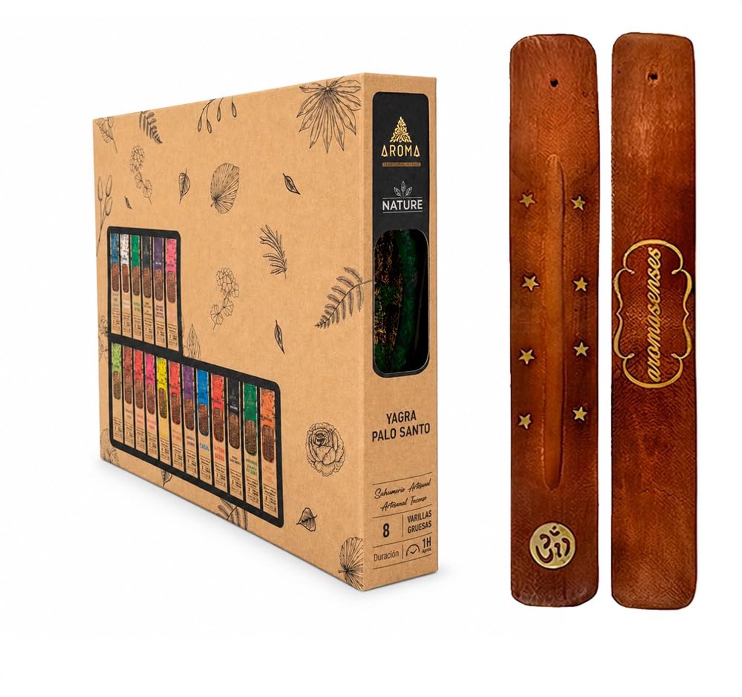 12 Doosjes Aroma Nature Wierookstokjes Yagra Palo Santo